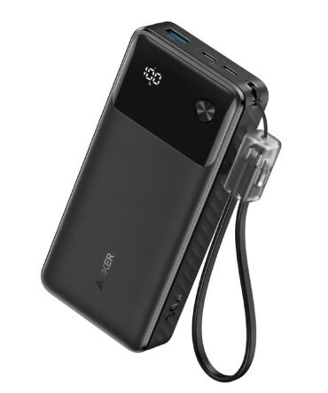 Anker Power Bank Powercore 20000mAh 30W Portable Charger with USB-C Lanyard Cable
