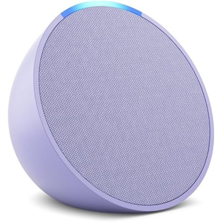 Echo Pop (Newest gen) Full sound compact Wi-Fi and Bluetooth smart speaker with Alexa - Glacier White/Midnight Teal/Lavender Bloom - Image 10